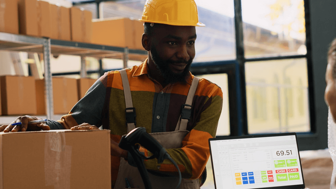 Worker Smiling